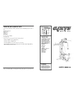 Preview for 1 page of Weider CJXT3 User Manual