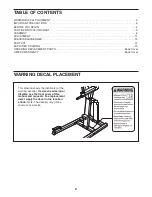 Preview for 2 page of Weider Club 290 Power Tower Bench Manual