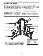 Preview for 4 page of Weider Club 4870 User Manual