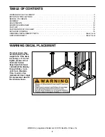 Preview for 2 page of Weider Club 540 User Manual