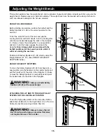 Preview for 15 page of Weider Club 550 User Manual