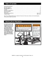 Preview for 2 page of Weider Club 560 User Manual