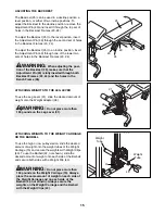 Preview for 15 page of Weider Club 560 User Manual