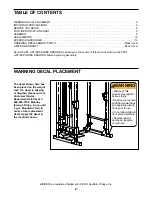 Предварительный просмотр 2 страницы Weider Club 565 User Manual