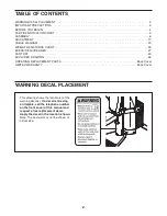 Preview for 2 page of Weider Club 8980 W Manual