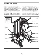 Preview for 5 page of Weider Club C4800 User Manual