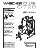 Weider Club C650 User Manual preview