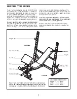 Preview for 4 page of Weider CLUB WEBE10660.0 User Manual