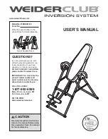 Preview for 1 page of Weider Club User Manual