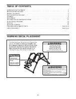 Preview for 2 page of Weider Club User Manual