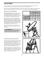 Preview for 12 page of Weider Club User Manual