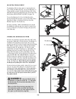 Preview for 15 page of Weider CROSS BOW WESY59420 User Manual