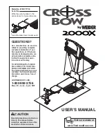 Weider Crossbow By 2000x Manual preview