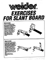 Preview for 3 page of Weider Csb32 Slant Board Manual