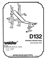 Weider D132 Assembly Instructions Manual preview