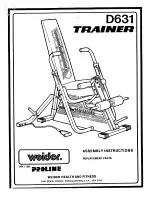 Weider D631 Home Trainer Manual preview