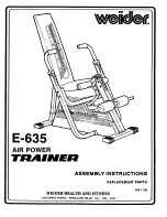 Weider E-6350 Assembly Instructions Manual preview