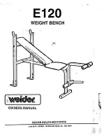 Предварительный просмотр 1 страницы Weider E120 Owner'S Manual