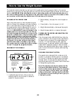 Preview for 20 page of Weider E2000 User Manual