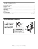 Preview for 2 page of Weider Easy Compact 90 User Manual