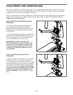 Preview for 14 page of Weider FLEX-CTS WESY20318.0 User Manual