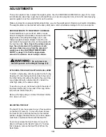 Preview for 14 page of Weider Flex Ctx 60 User Manual