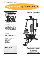 Preview for 1 page of Weider Gym 4000 Manual