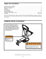 Предварительный просмотр 2 страницы Weider MAX Advantage User Manual