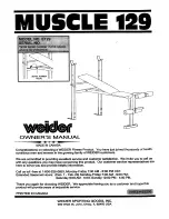 Preview for 1 page of Weider Muscle 129 Owner'S Manual