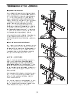 Preview for 19 page of Weider Platinum Xp 800 (French) Manuel De L'Utilisateur