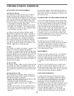 Preview for 20 page of Weider Platinum Xp 800 (French) Manuel De L'Utilisateur