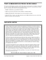 Preview for 27 page of Weider Platinum Xp 800 (French) Manuel De L'Utilisateur