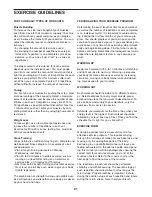 Preview for 21 page of Weider Platinum User Manual