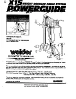 Weider Power Guide X1s Manual preview