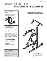 Preview for 1 page of Weider Power Tower WEBE99712.0 User Manual