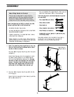 Preview for 5 page of Weider PRO 125 User Manual