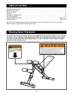 Предварительный просмотр 2 страницы Weider Pro 132 User Manual