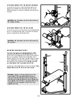 Предварительный просмотр 13 страницы Weider Pro 218 Manual