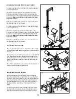 Preview for 14 page of Weider Pro 218 Manual