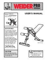 Preview for 1 page of Weider Pro 300se User Manual