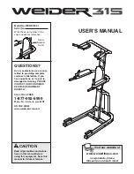 Weider Pro 315 User Manual preview