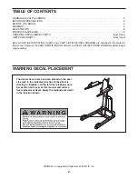 Preview for 2 page of Weider Pro 315 User Manual