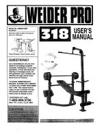 Weider Pro 318 Manual preview