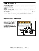 Preview for 2 page of Weider PRO 450 L User Manual