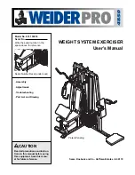 Weider PRO 4850 User Manual preview
