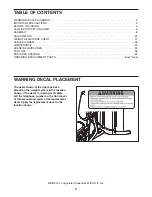 Preview for 2 page of Weider PRO 5500 User Manual