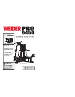 Предварительный просмотр 1 страницы Weider Pro 9450 (German) Bedienungsanleitung