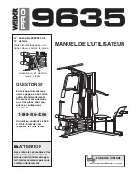 Weider Pro 9635 (French) Manuel De L'Utilisateur preview