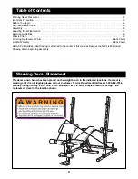 Preview for 2 page of Weider Pro Pc3 User Manual