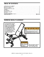 Preview for 2 page of Weider Pro XT 10 User Manual